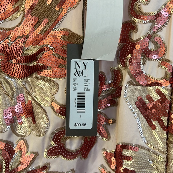 NY&C Floral Sequined Maria Dress - Picture 5 of 8